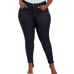 YSJ 18W Blue Stirrup Zip Skinny Jeans NWT 1B81